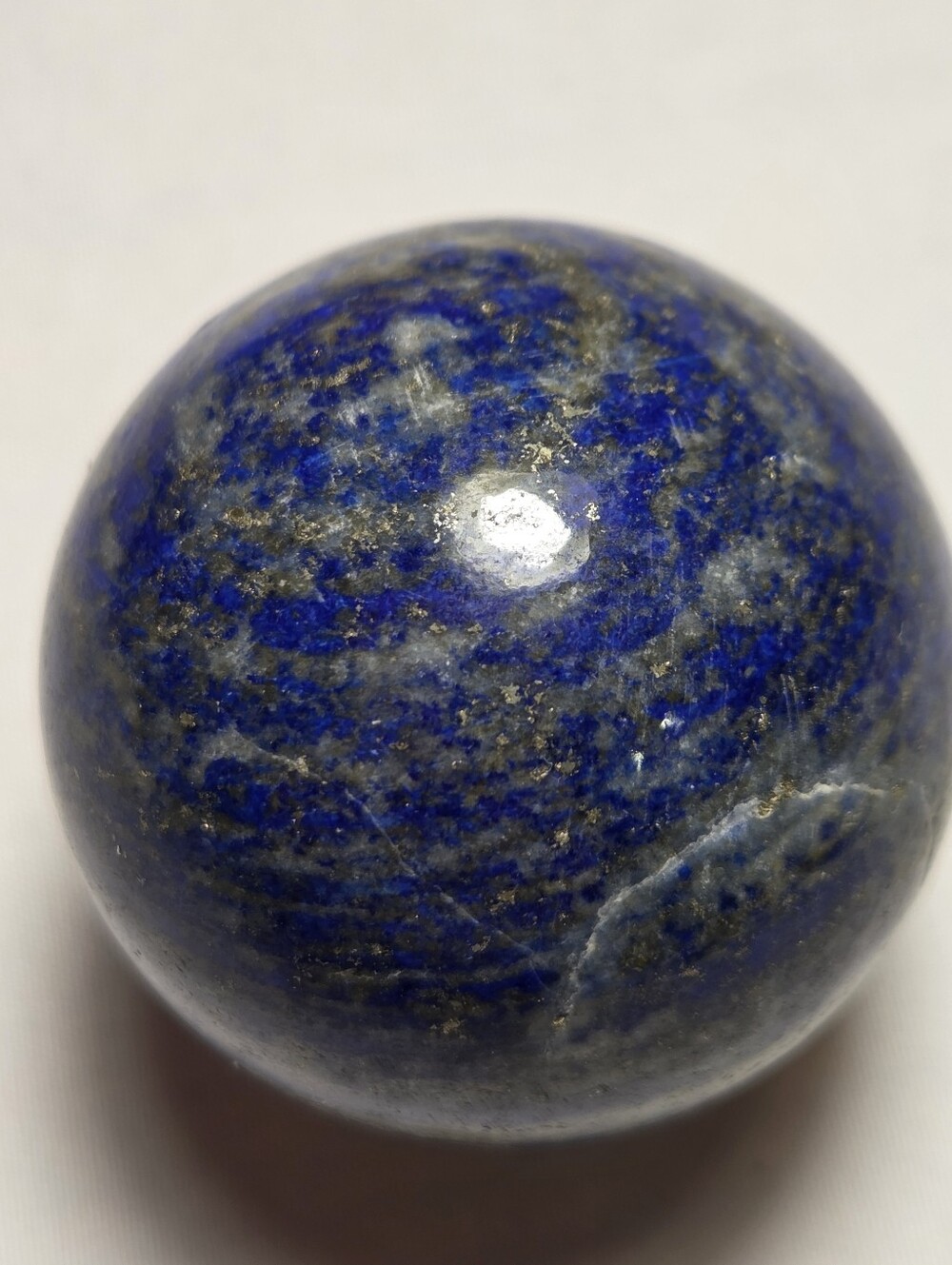 Polished Lapis Lazuli Sphere - Deep Blue Stone 40mm Wide